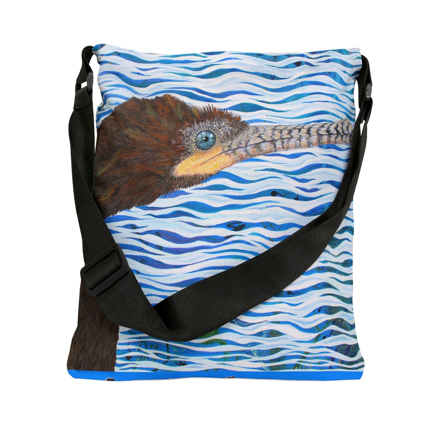 Cormorant in Paradise Adjustable Tote Bag