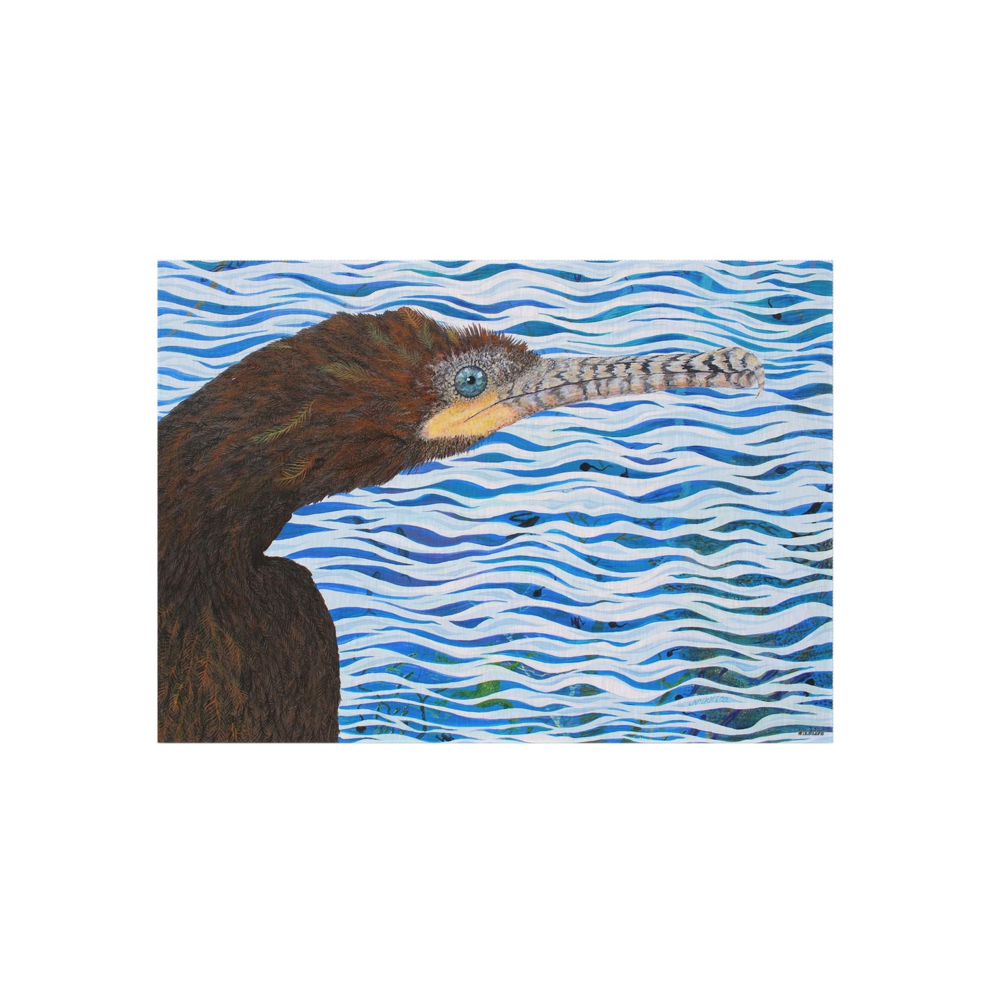 Cormorant in Paradise Port Aransas Wildlife Outdoor Rug