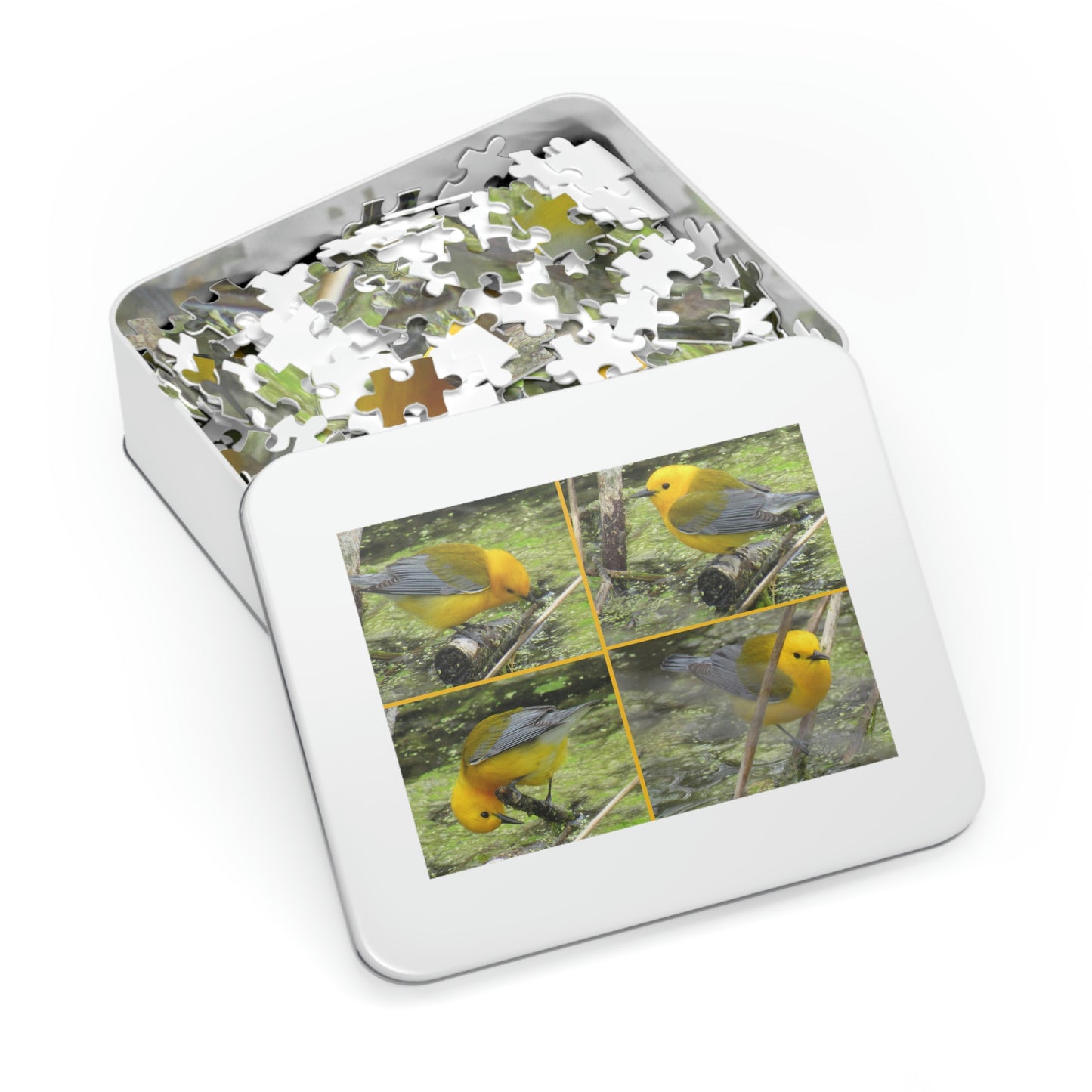 Prothonotary Warblers ♥ Port Aransas Wildlife Jigsaw Puzzle (30, 110, 252, 500,1000-Piece)