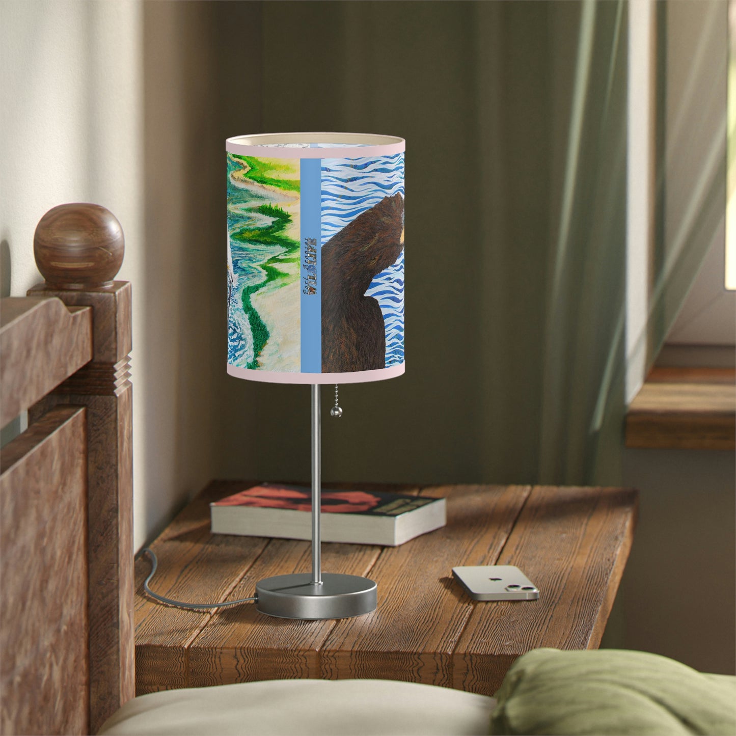 Cormorant and Shorebird in the Sun Bird Art Lamp on a Stand, US|CA plug