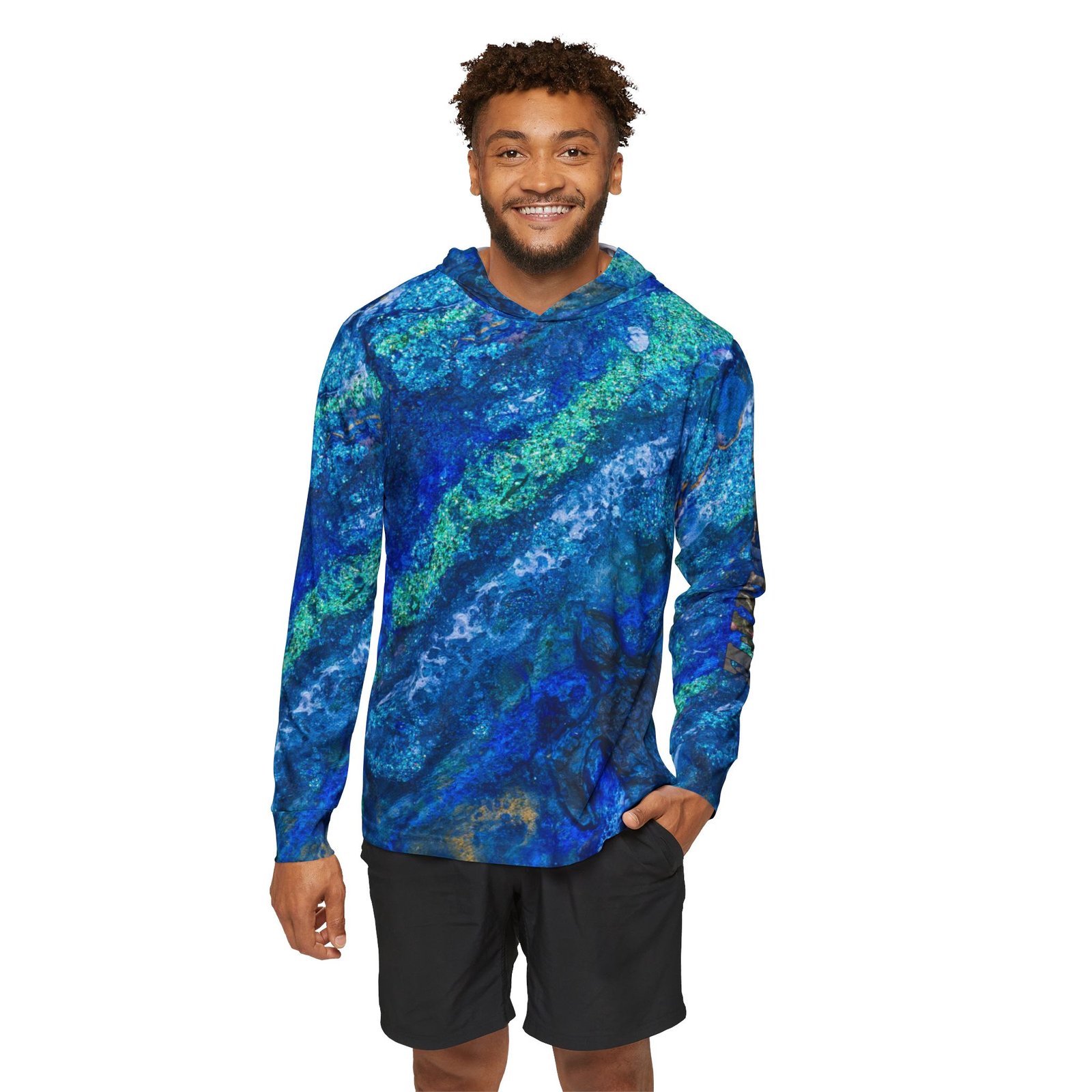 Copy of Sea Turtle Ocean Sounds Hoodie — Blue Sparkling Coastal Waters - Image 3